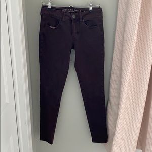 American Eagle Maroon Jegging